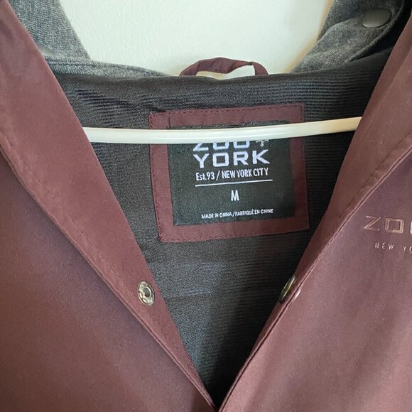 Women's Zoo York Button Up Jacket with Hood - NWOT - Picture 8 of 9